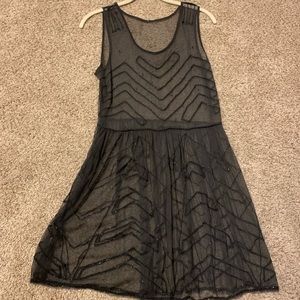 Free People Sheer Beaded Dress